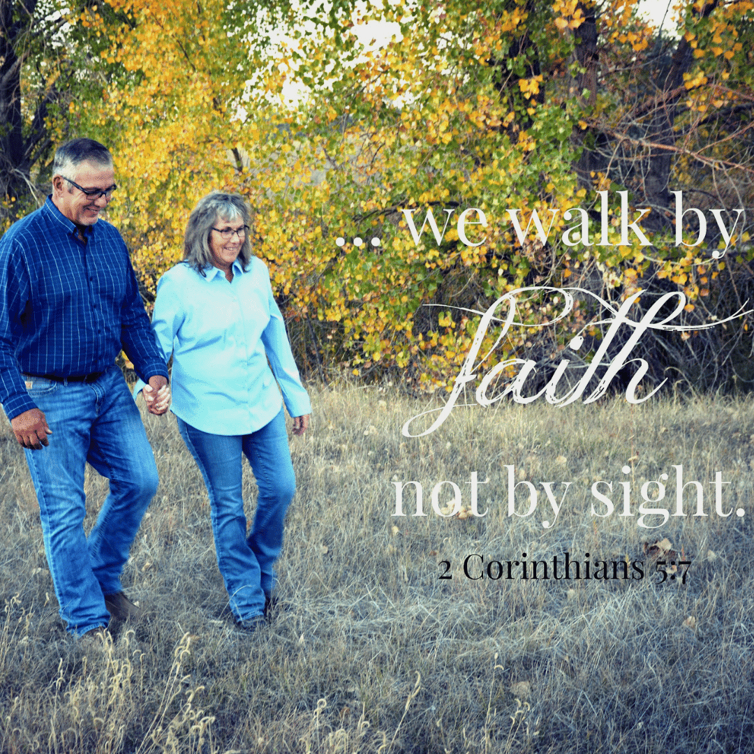 Bryan with ALS and his wife Tammy Kroger Walking by faith not sight.
